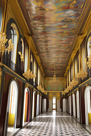迷幻多彩瓷砖葡萄牙宫殿探险