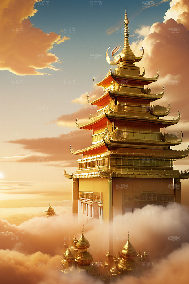 梦幻黄金超高清下的金龙宫殿