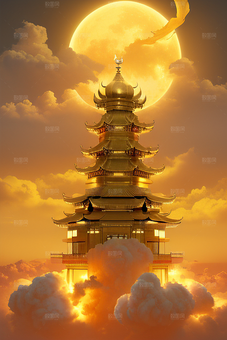 梦幻黄金超高清下的金龙宫殿