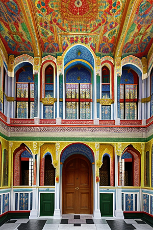梦幻葡萄牙宫殿多彩瓷砖世界