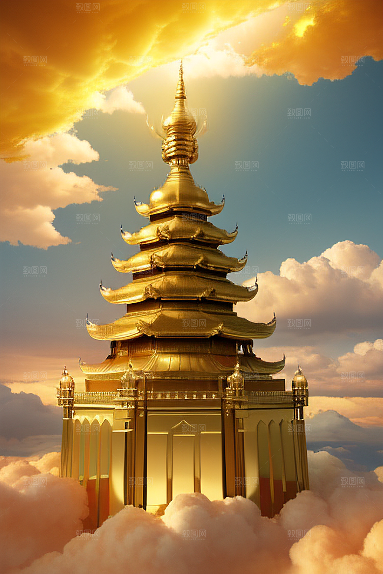 梦幻黄金超高清下的金龙宫殿