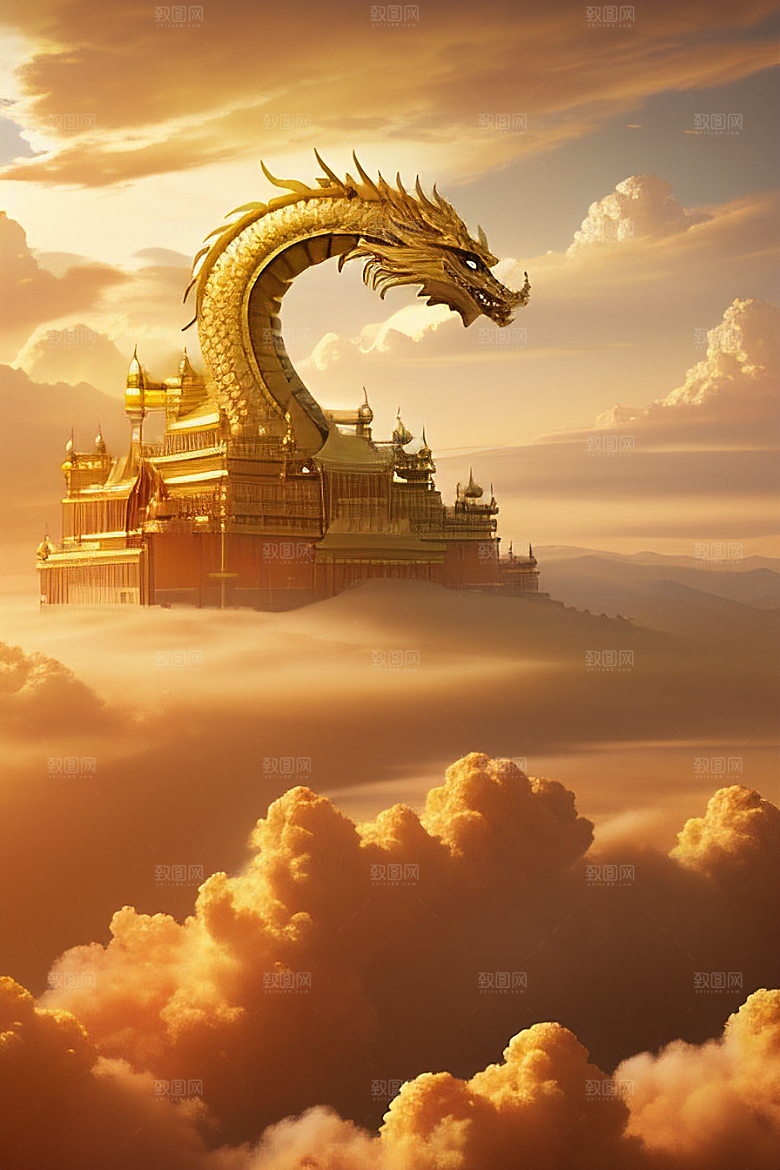 梦幻黄金超高清下的金龙宫殿