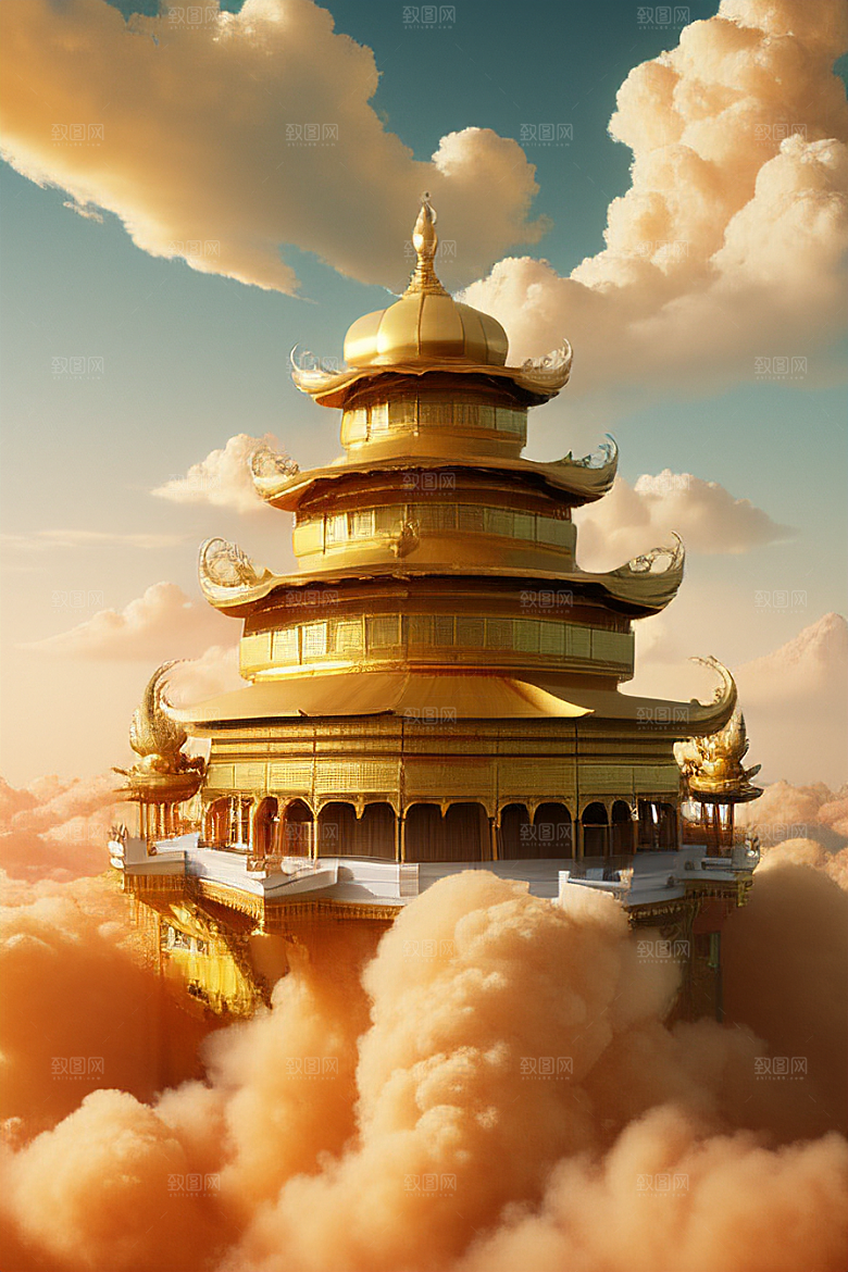 梦幻黄金超高清下的金龙宫殿