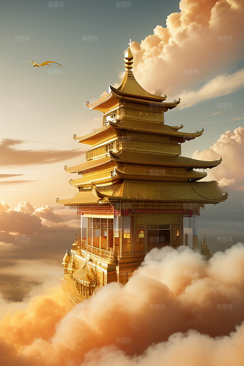 黄金世界超高清下的金龙宫殿