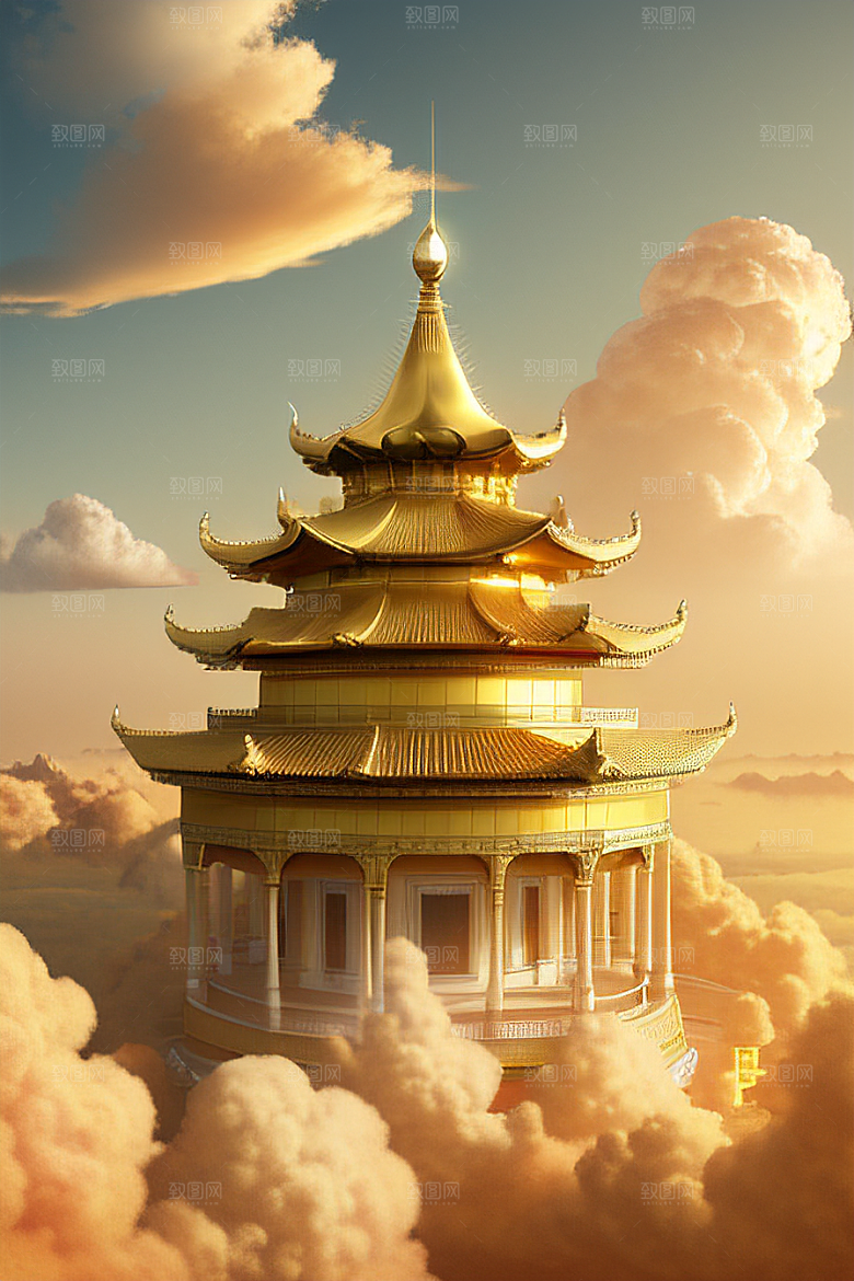 黄金世界超高清下的金龙宫殿
