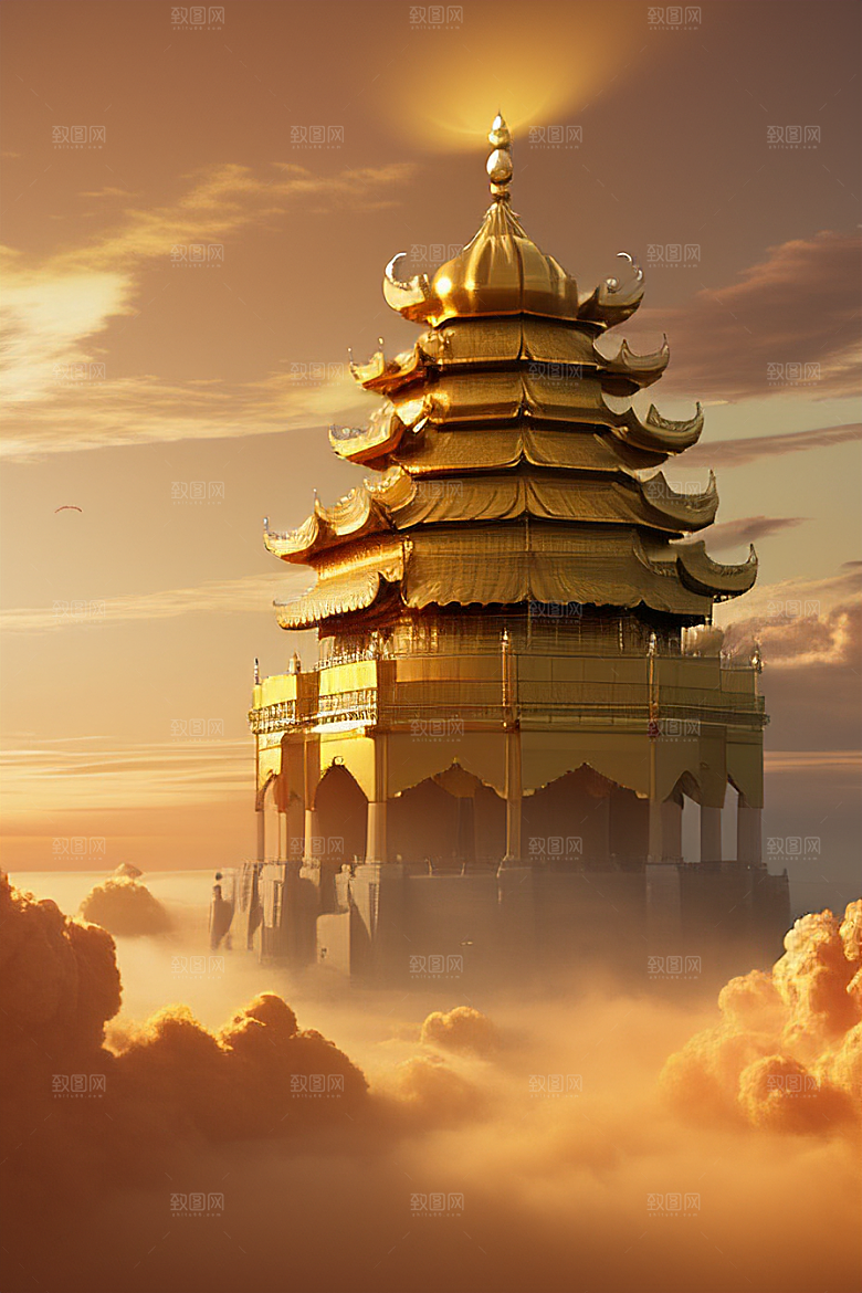 黄金世界超高清下的金龙宫殿