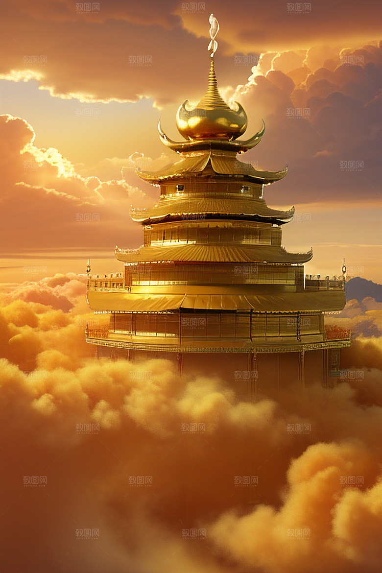 黄金世界超高清下的金龙宫殿