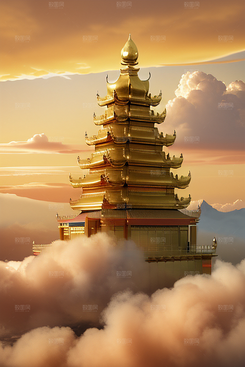 黄金世界超高清下的金龙宫殿
