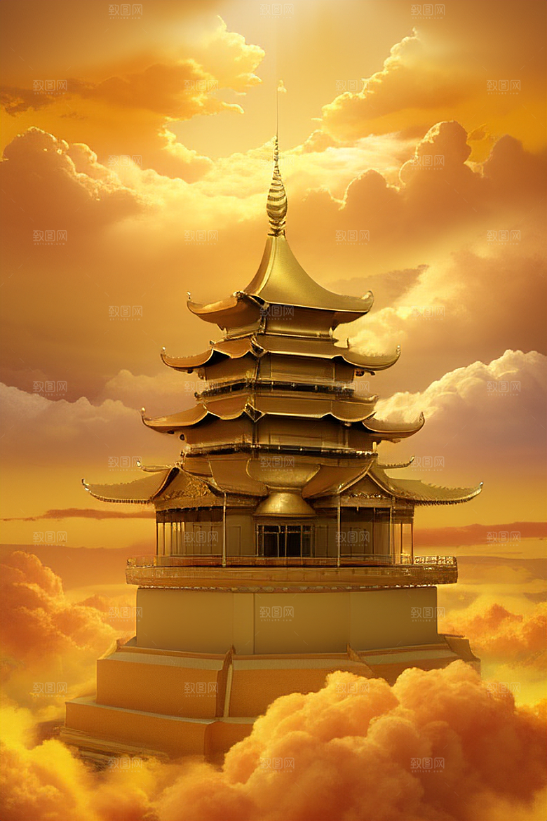 黄金世界超高清下的金龙宫殿