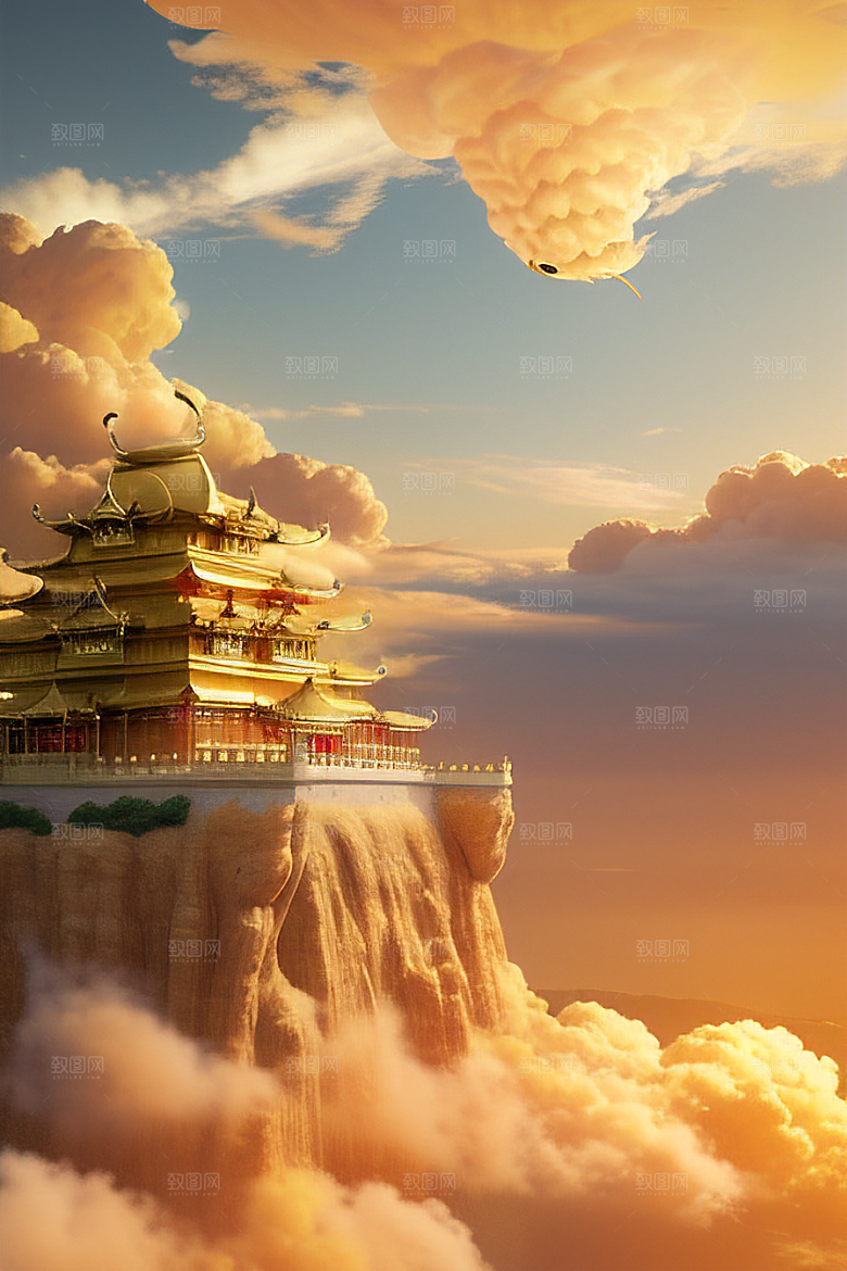 黄金世界超高清下的金龙宫殿