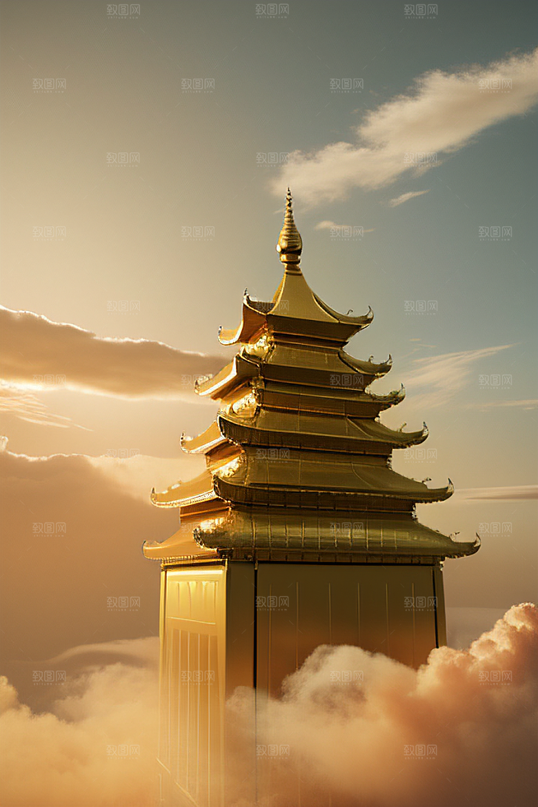 黄金仙境超逼真高清下的金色龙城