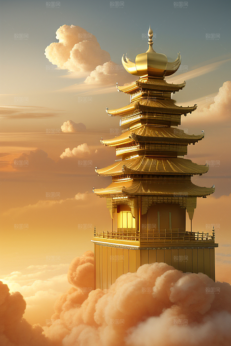 梦幻金色超真实高清下的黄金宫殿