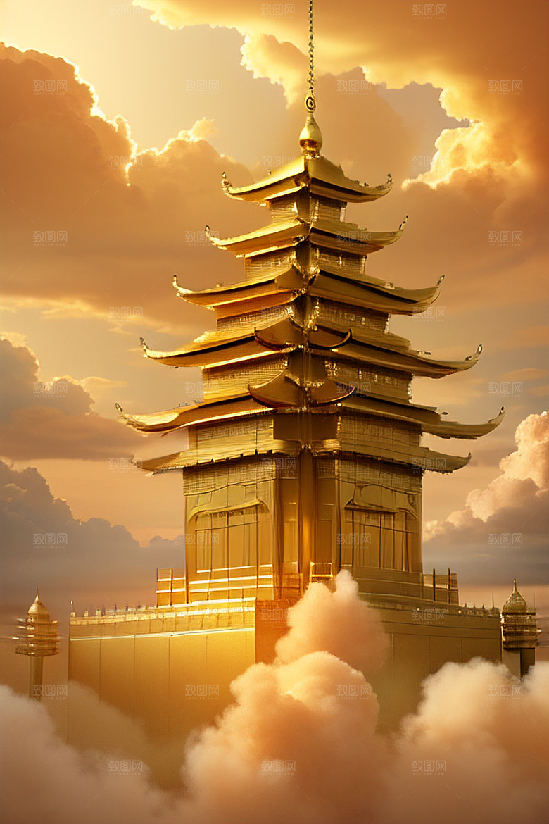 梦幻金色超真实高清下的黄金宫殿