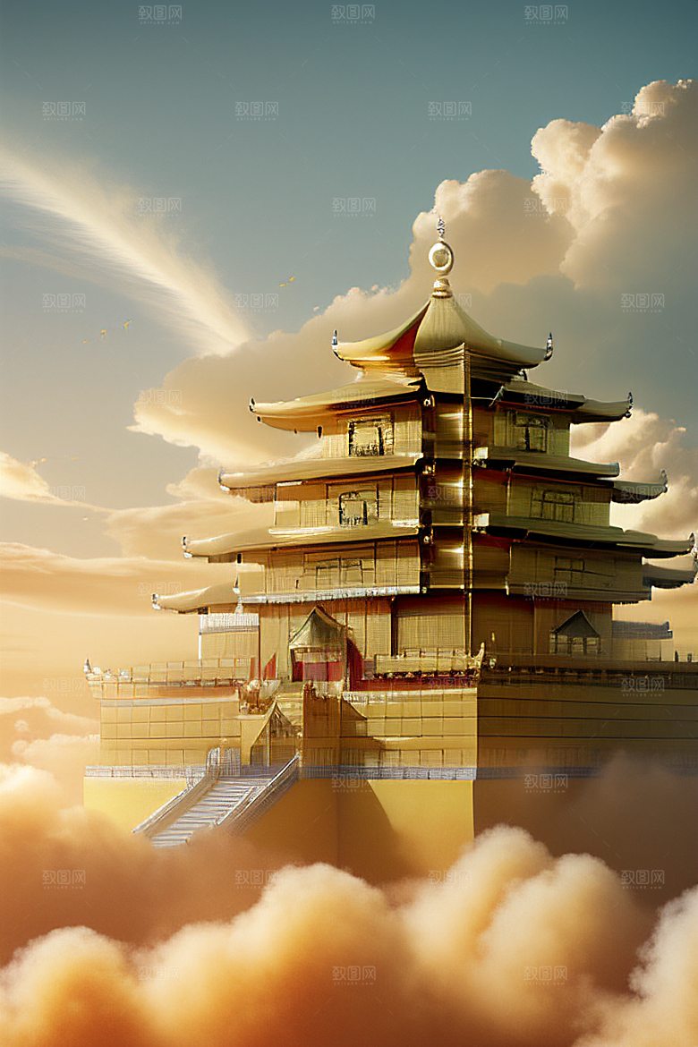 梦幻金色超真实高清下的黄金宫殿