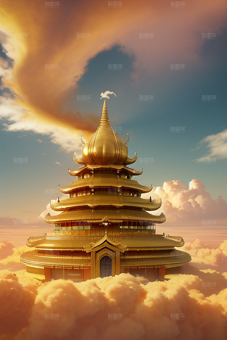 梦幻金色超真实高清下的黄金宫殿