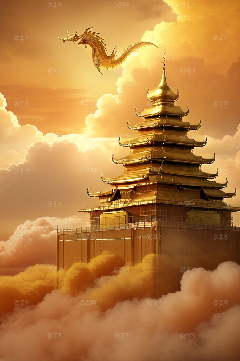 梦幻金色超真实高清下的黄金宫殿