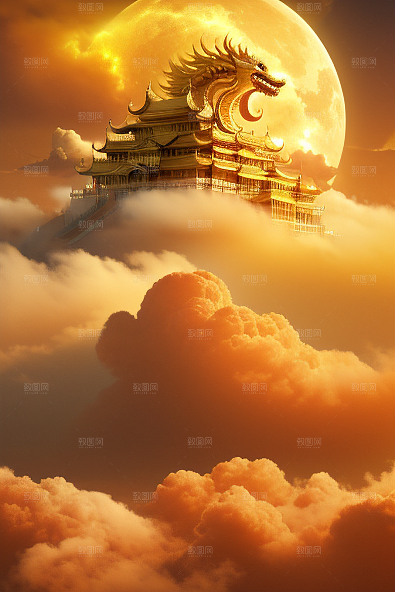 梦幻金色超真实高清下的黄金宫殿