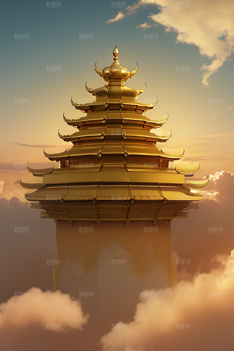 梦幻金色超真实高清下的黄金宫殿