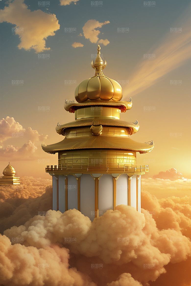 梦幻金色超真实高清下的黄金宫殿