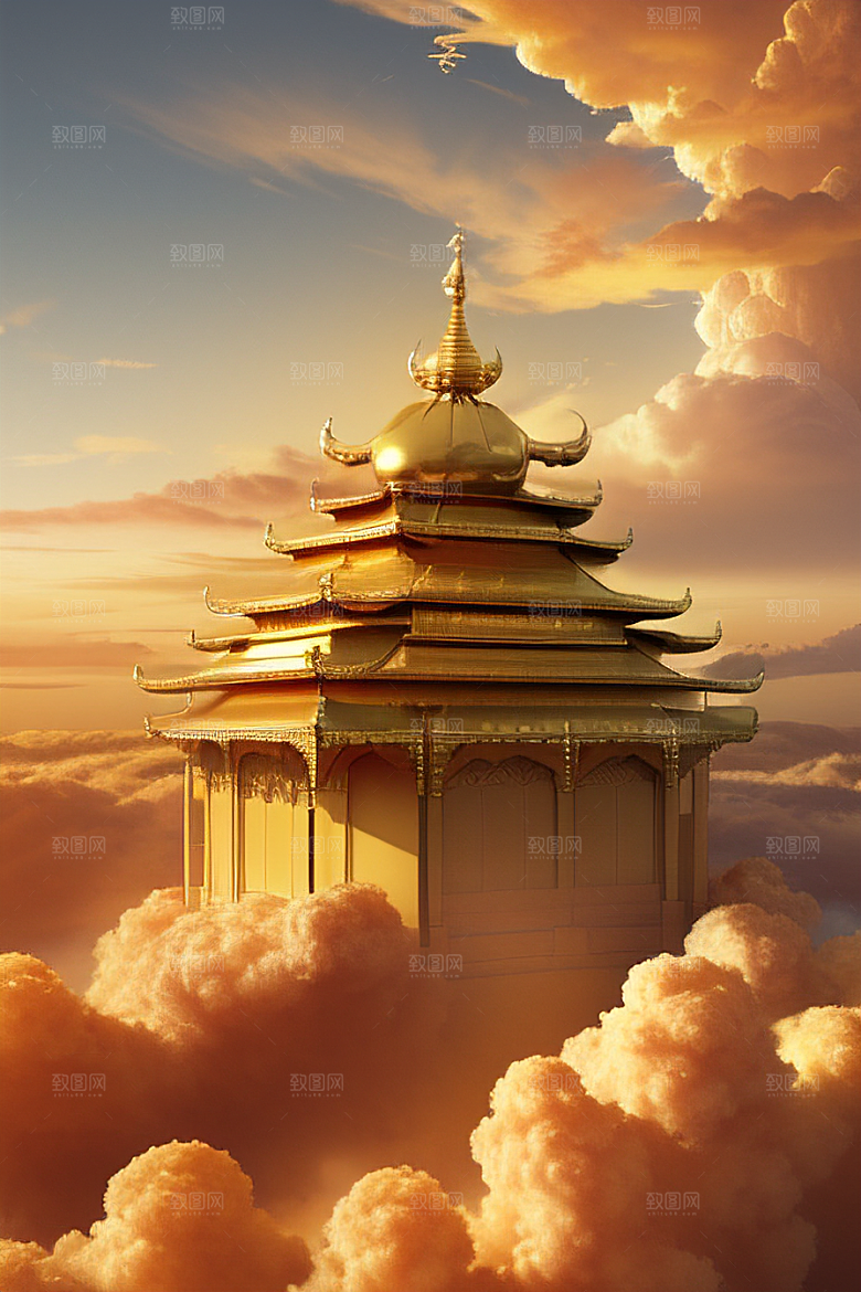 梦幻金色超真实高清下的黄金宫殿