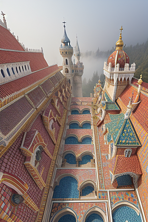 童话般的多彩瓷砖宫殿探秘