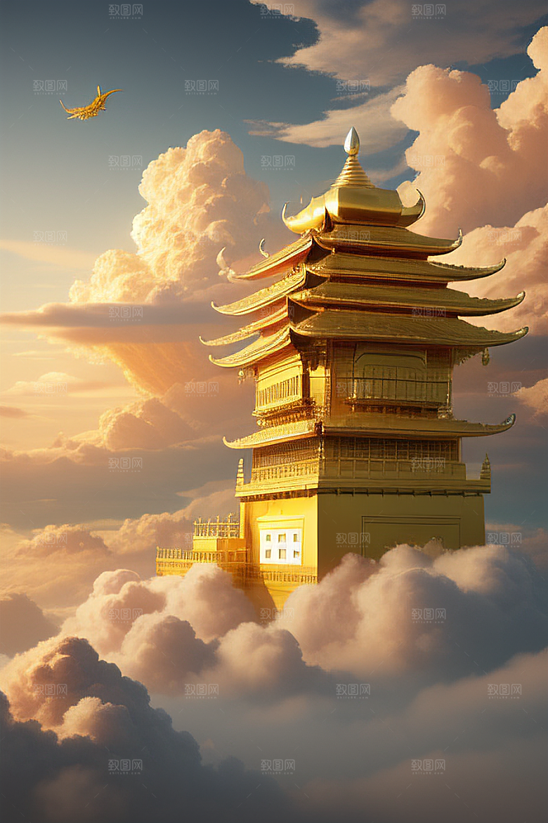 梦幻黄金超高清下的金龙宫殿