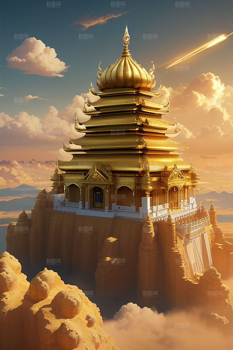 梦幻黄金超高清下的金龙宫殿