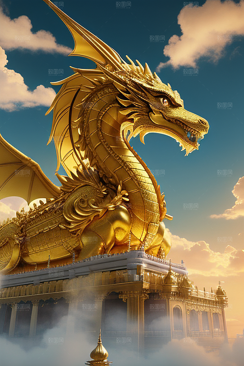 梦幻黄金超高清下的金龙宫殿