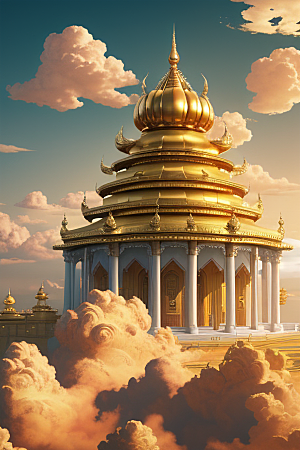 梦幻黄金超高清下的金龙宫殿