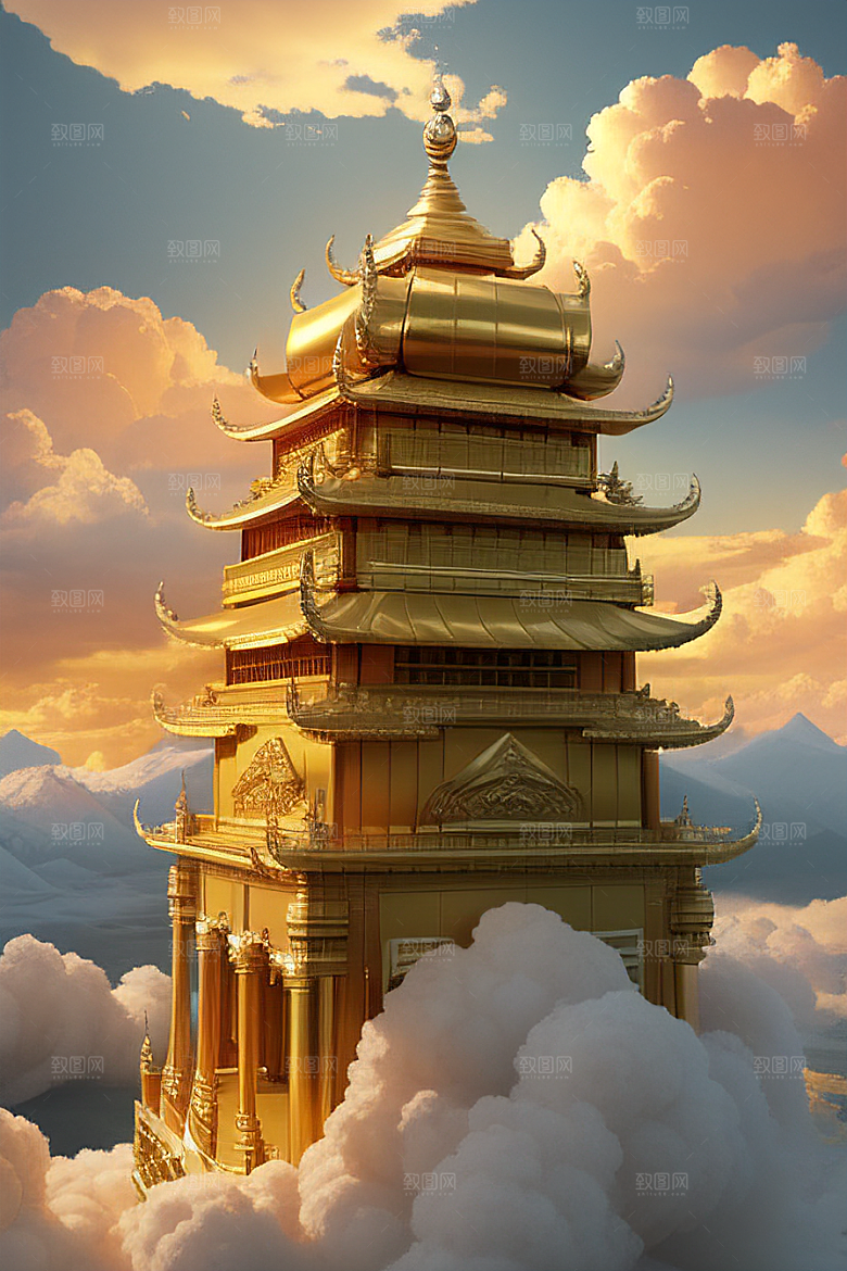 梦幻黄金超高清下的金龙宫殿