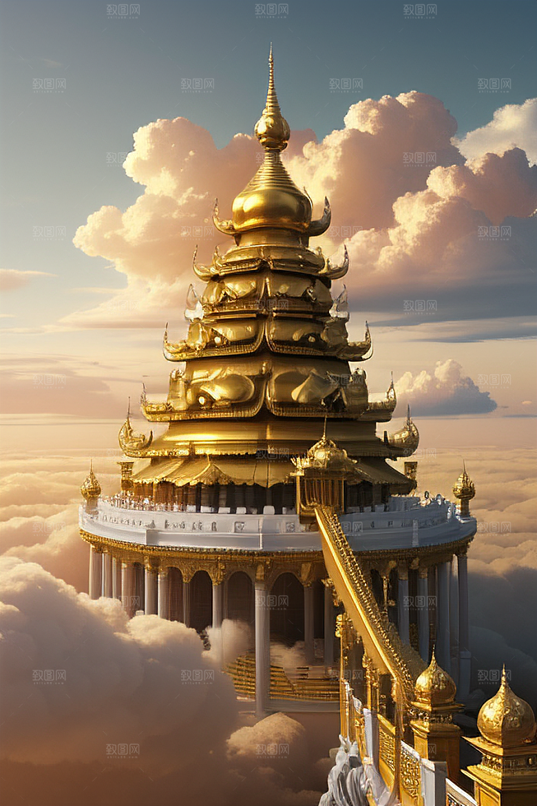 梦幻黄金超高清下的金龙宫殿