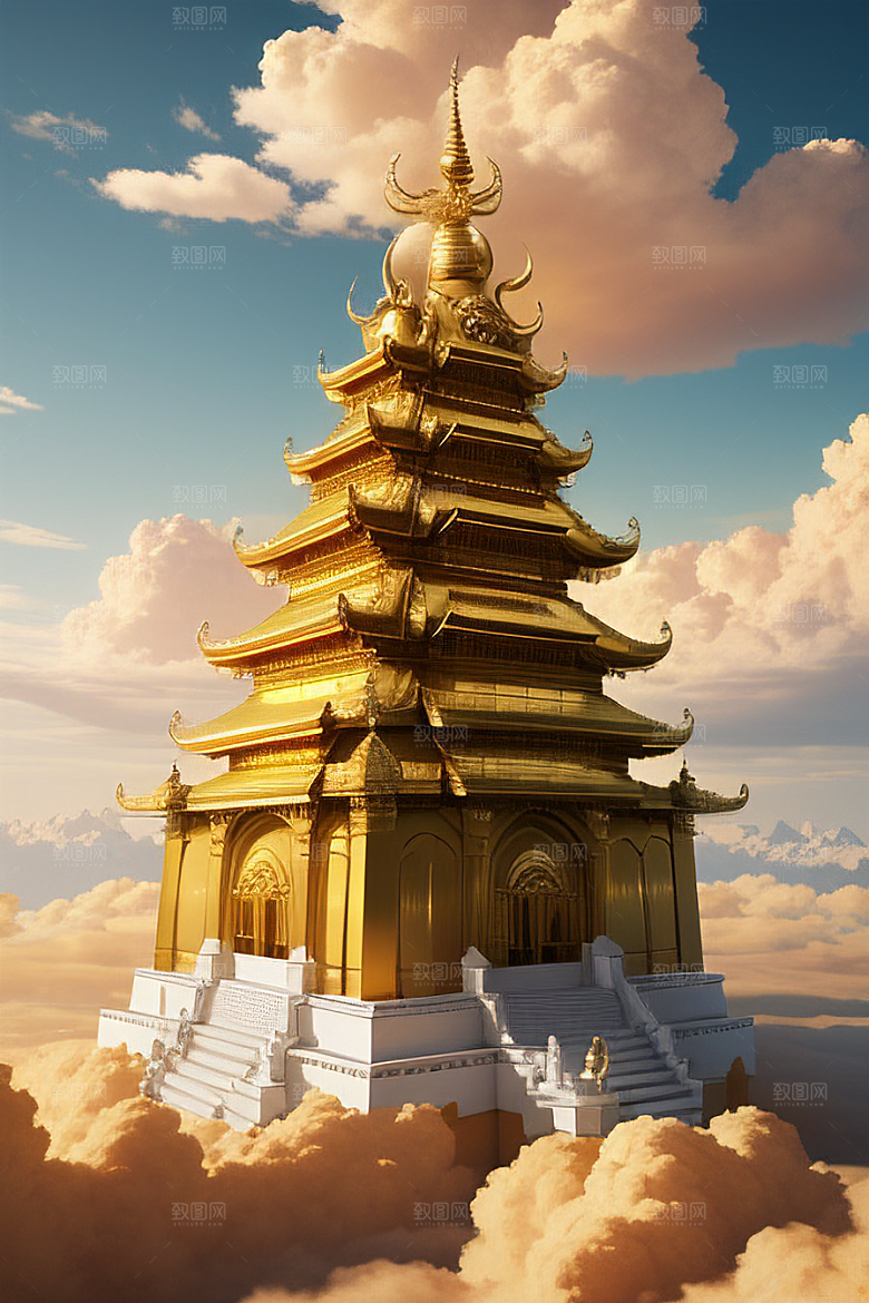 梦幻黄金超高清下的金龙宫殿