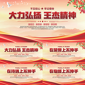 王杰精神党建展板系列