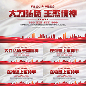 王杰精神党建展板系列