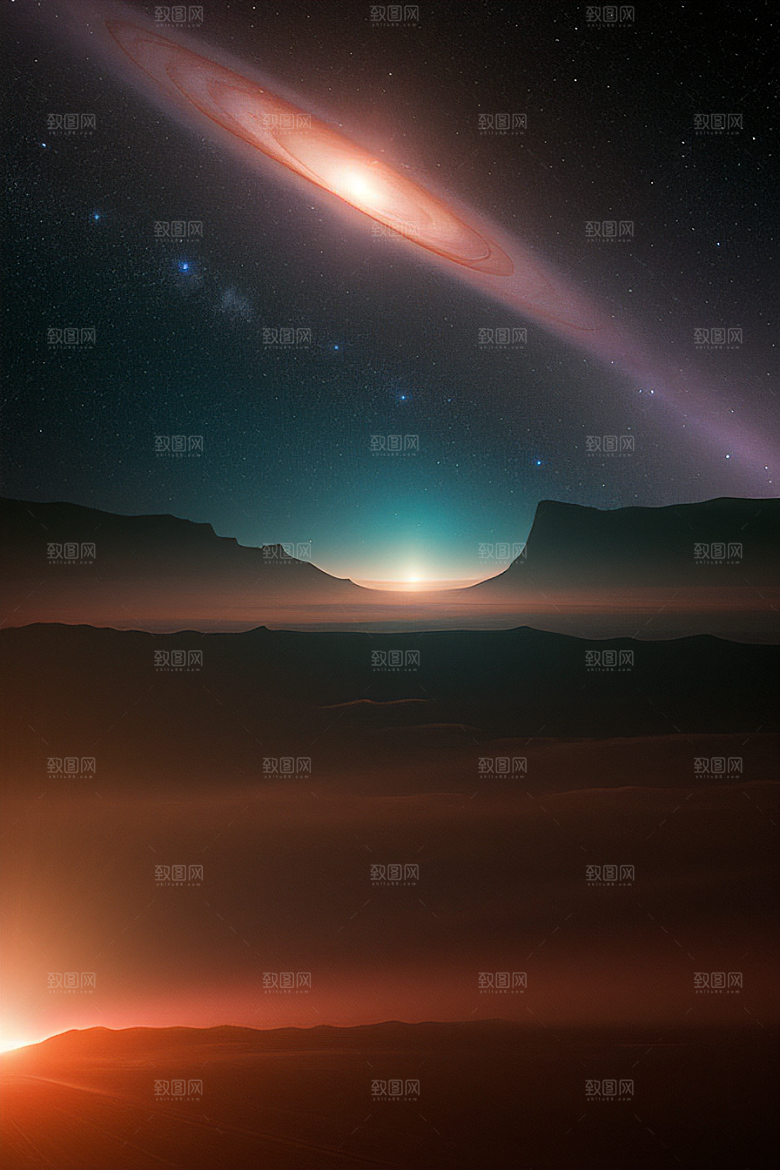 宇宙超现实主义的视觉冲击