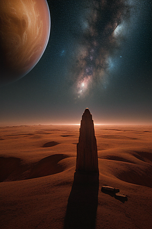 精细纹理在宇宙场景中的运用