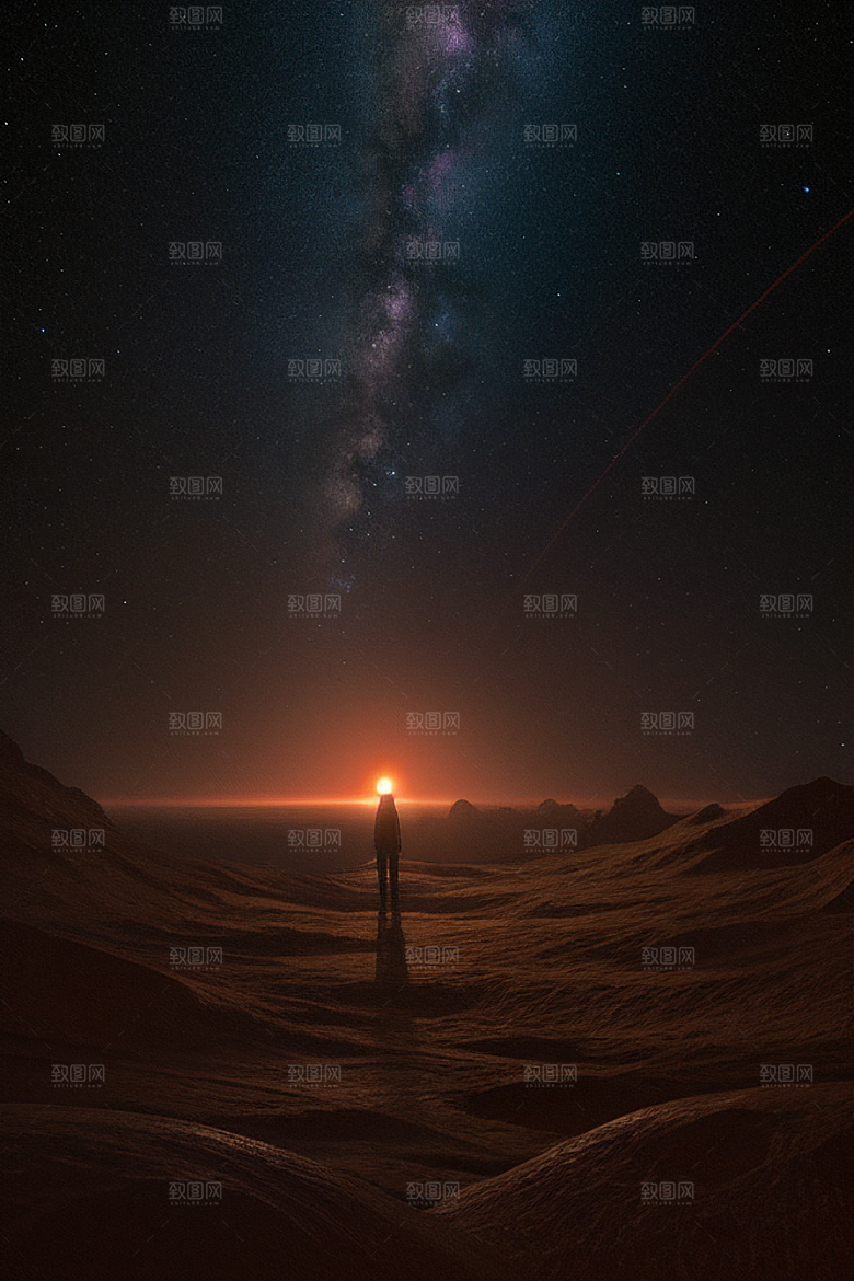 高度详细的宇宙景观创作