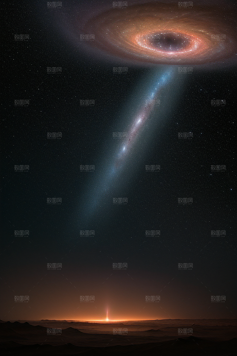 高度详细的宇宙景观创作
