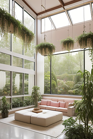 光线与植物的交织卧室花园的装饰技巧