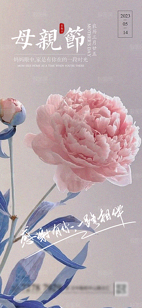 母亲节节日海报设计模板