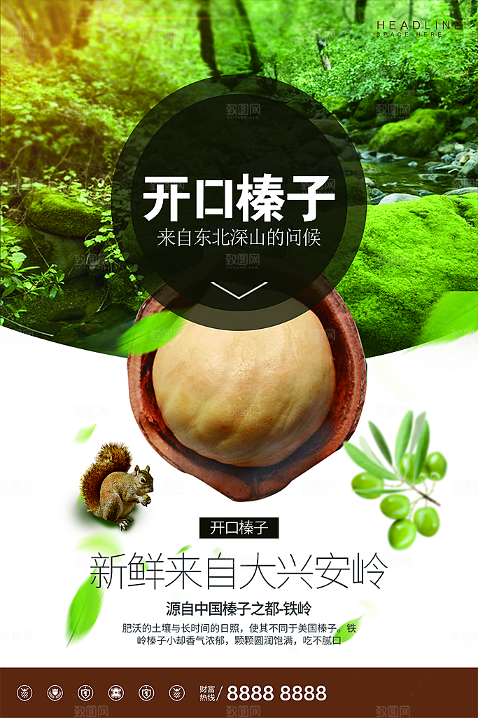 美味坚果开口榛子
