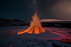 火山喷发的美丽与危险雪山之巅