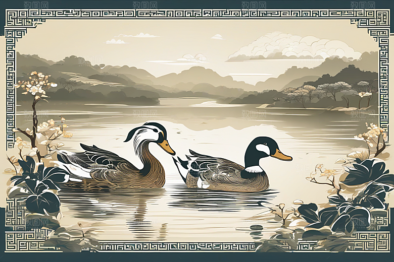 绘画艺术超精细的现代欧洲墨水画作品