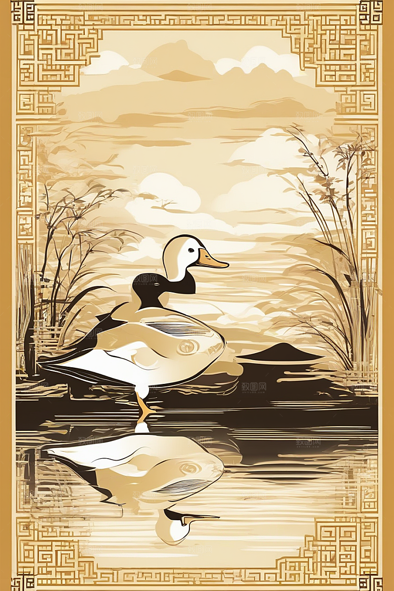 近乎完美的绘画艺术现代欧洲墨水画