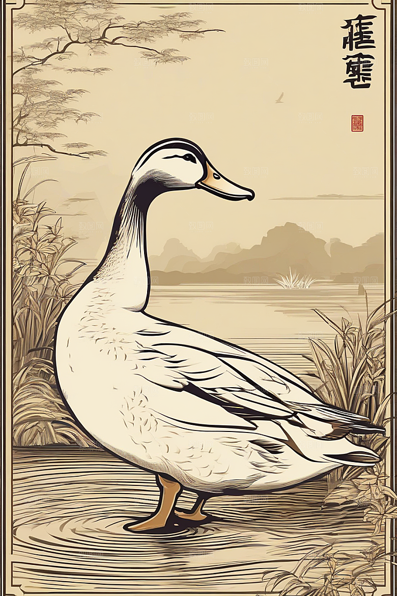 近乎完美的绘画艺术现代欧洲墨水画