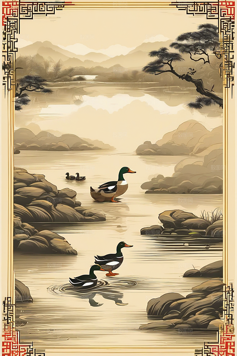 近乎完美的绘画艺术现代欧洲墨水画