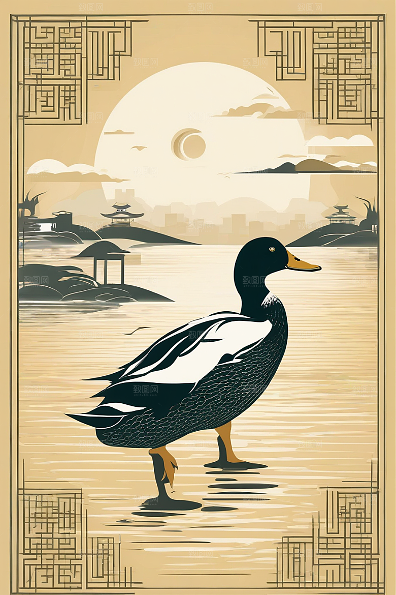 绘画艺术超精细的现代欧洲墨水画
