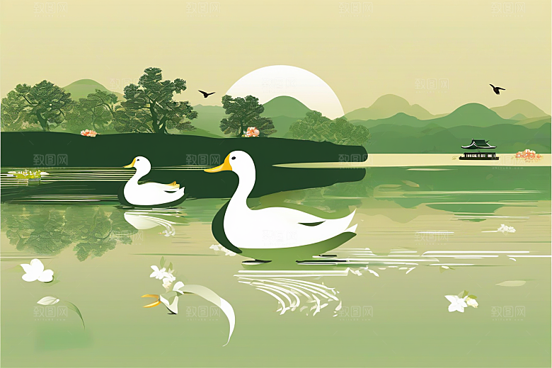 绘画艺术超精细的现代欧洲墨水画