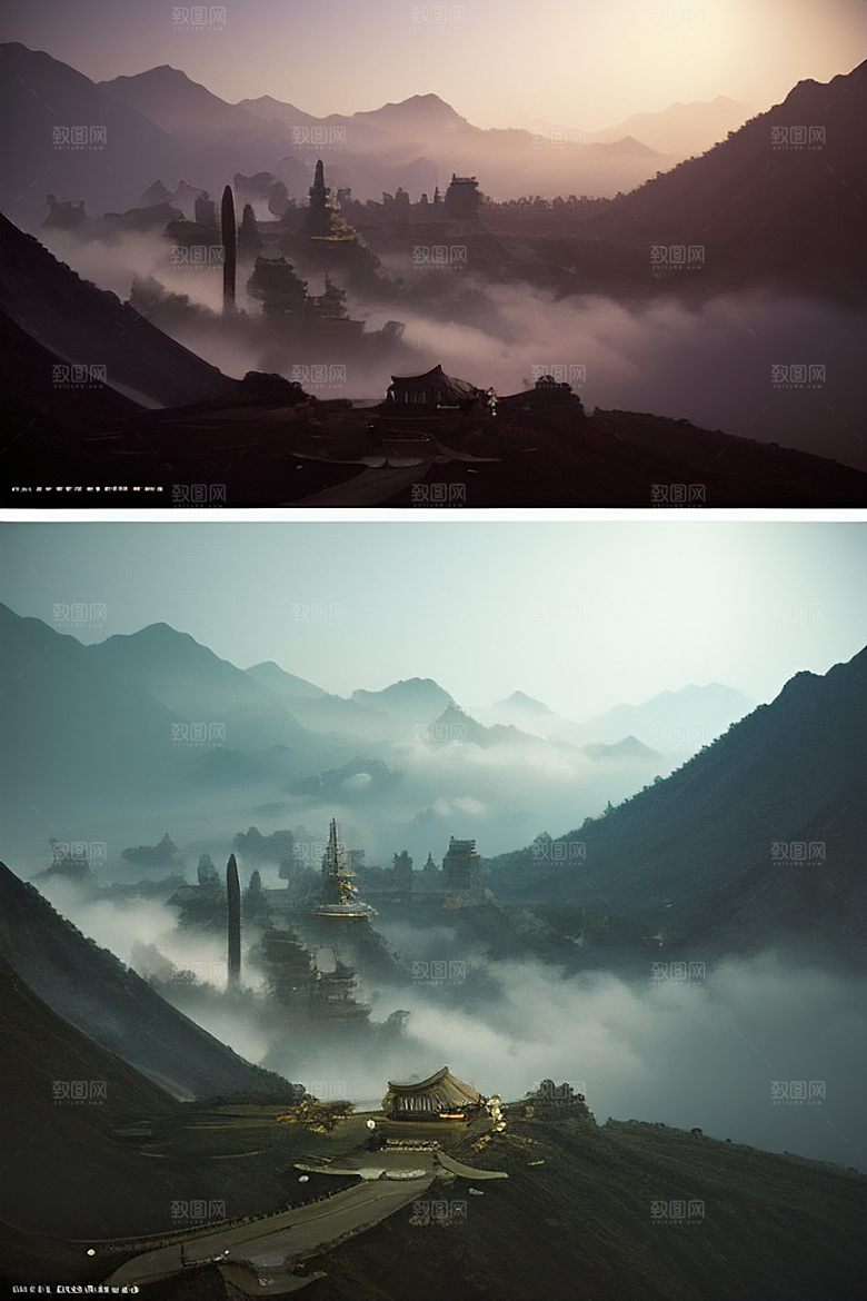 中国宫殿壮丽的历史遗迹