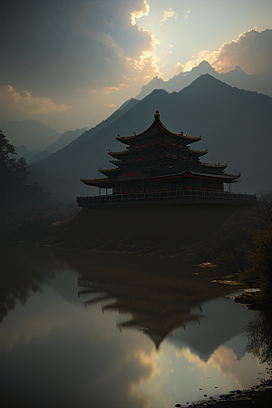 中国宫殿壮丽的历史遗迹